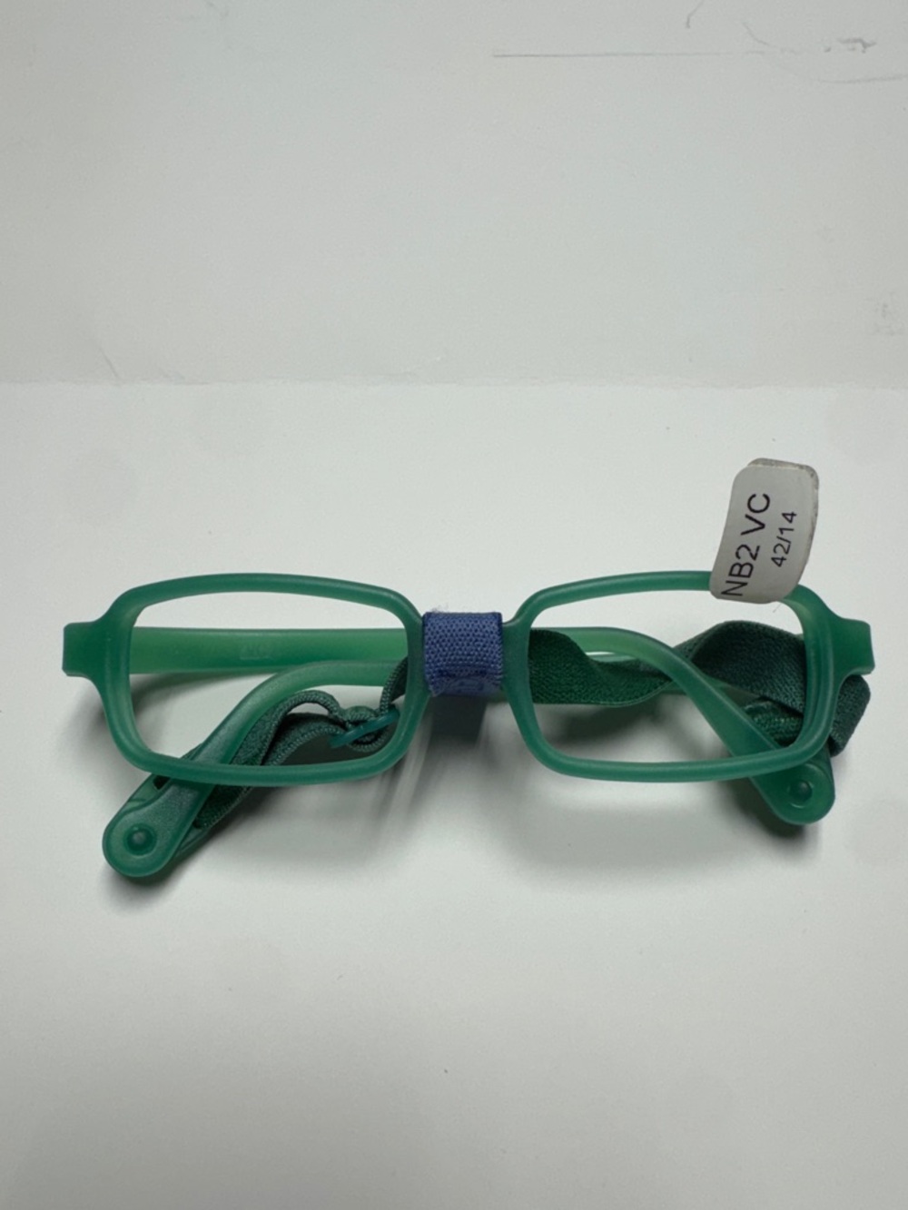 Kids Green Flexible Frame Glasses with Strap